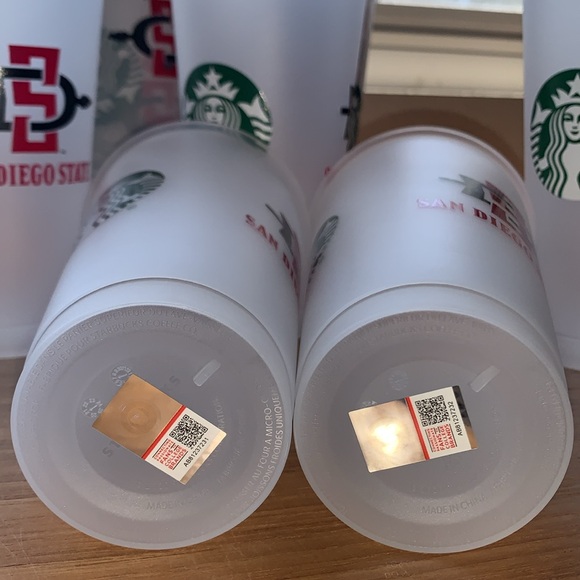 2/$15 Set of (12) brand new Starbucks x SDSU drink cups - Picture 3 of 3